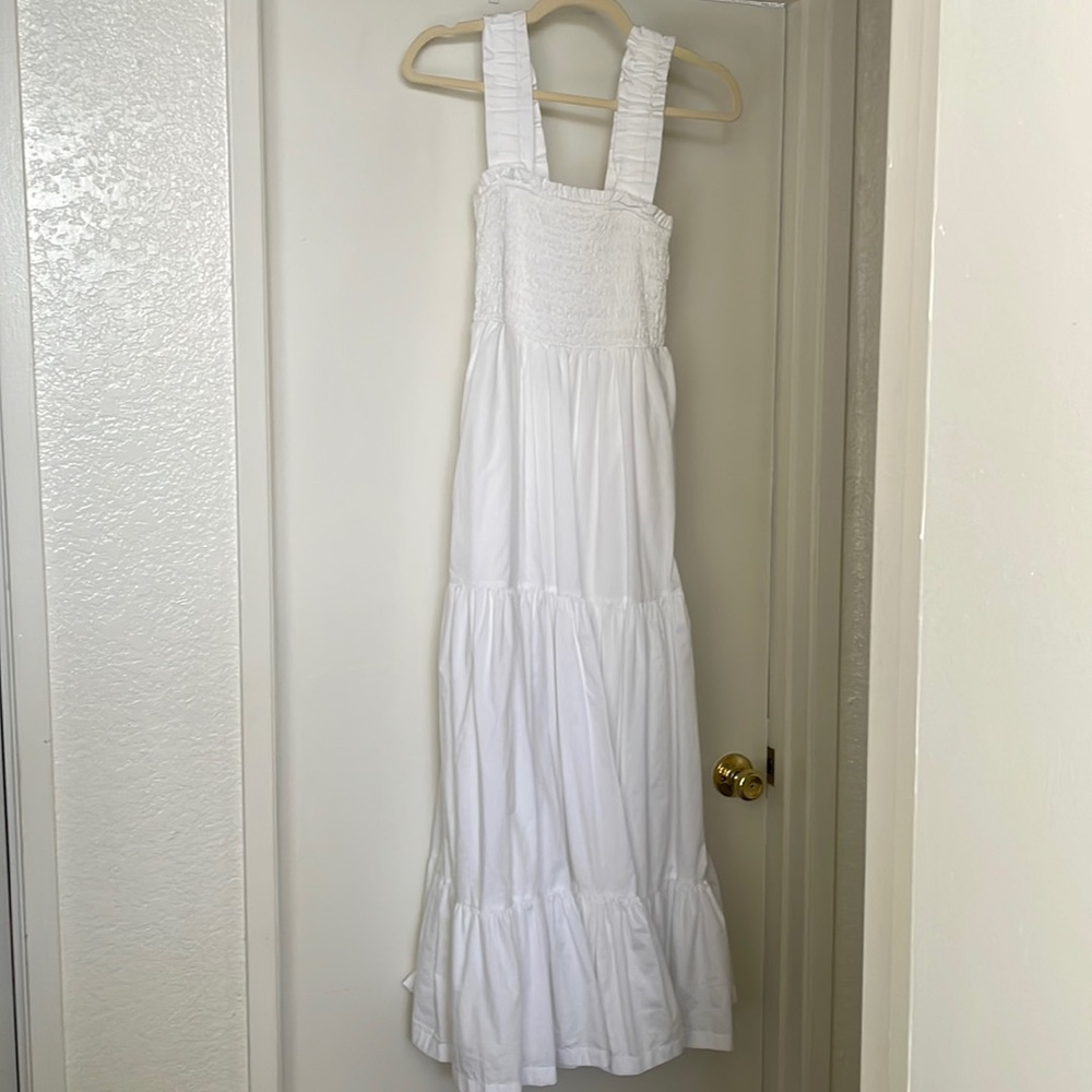 Abercrombie white tier dress